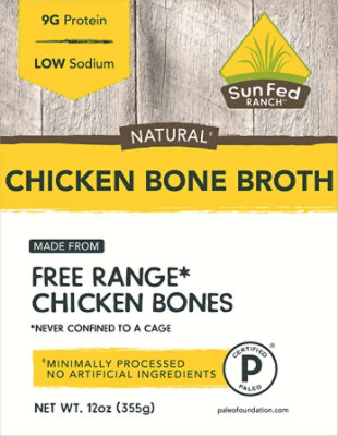 Sunfed Ranch Chicken Bone Broth - 12 Oz - Image 2