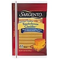 Sargento Cheese Slices Smokehouse Cheddar 11 Count - 6.67 Oz - Image 2