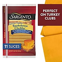 Sargento Cheese Slices Smokehouse Cheddar 11 Count - 6.67 Oz - Image 1