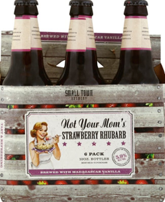 Not Your Moms Beer Strawberry Rhubarb Bottle - 6-12 Fl. Oz. - Image 3