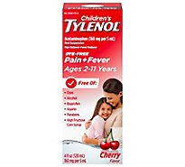 TYLENOL Pain Reliever/Fever Reducer Oral Suspension Cherry Flavor - 4 Fl. Oz.