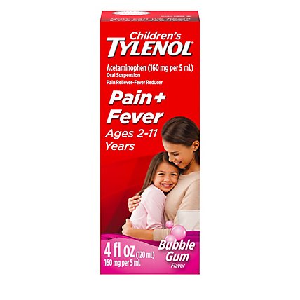 Tylenol Child Suspn Bbl Gum - 4 Fl. Oz. - Image 2