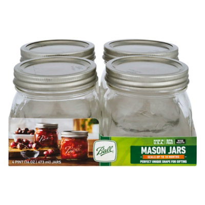 Ball Elite Jars Cont Wm 16z - 4 Count