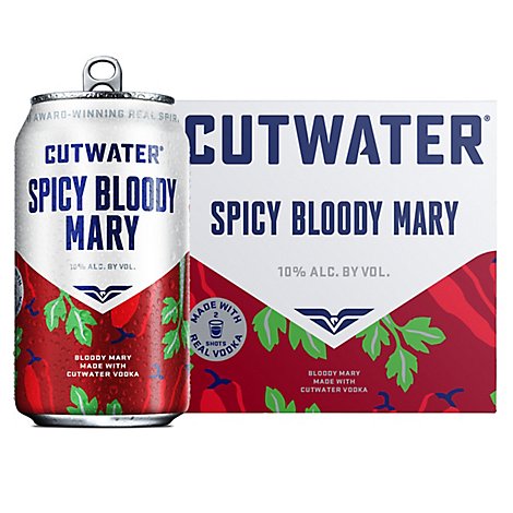 Cutwater Spirits Spicy Bloody Mary Rtd - 4-12 Fl. Oz.