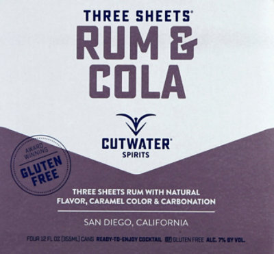 Cutwater Spirits Rum And Cola In Cans - 4-12 Fl. Oz. - Image 2