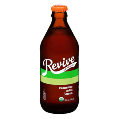 Revive Kombucha Spring Fling Cucumber Mint Lemon - 12 Oz