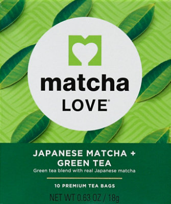 Matcha Love Tea Green Tea Japanese With Real Matcha Premium 10 Count - 0.63 Oz - Image 2