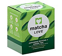 Matcha Love Tea Green Tea Japanese With Real Matcha Premium 10 Count - 0.63 Oz