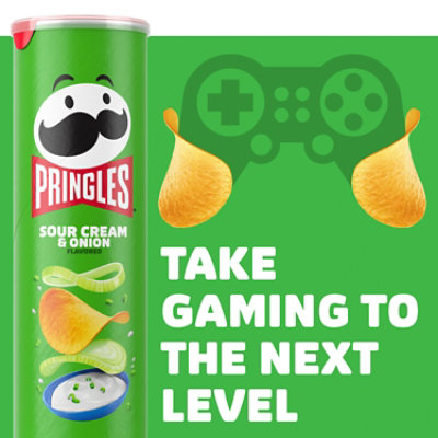 Pringles Potato Crisps Chips Sour Cream and Onion Lunch Snacks - 5.5 Oz - Image 6