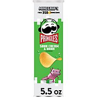 Pringles Potato Crisps Chips Lunch Snacks Sour Cream and Onion - 5.5 Oz - Image 1