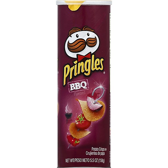 Pringles Potato Crisps BBQ Flavored - 5.5 Oz