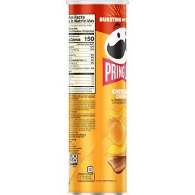 Pringles Potato Crisps Chips Cheddar Cheese Lunch Snacks - 5.5 Oz - Image 7