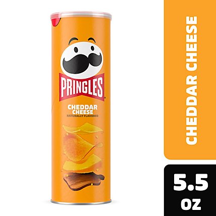 Pringles Potato Crisps Chips Lunch Snacks Cheddar Cheese - 5.5 Oz - Image 1