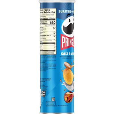 Pringles Potato Crisps Chips Lunch Snacks Salt and Vinegar - 5.5 Oz - Image 8