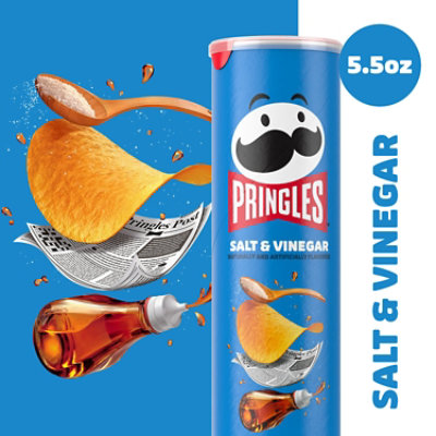 Pringles Potato Crisps Chips Salt and Vinegar Lunch Snacks - 5.5 Oz - Image 3