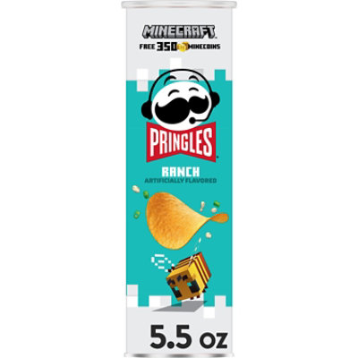 Pringles Potato Crisps Chips Lunch Snacks Ranch - 5.5 Oz