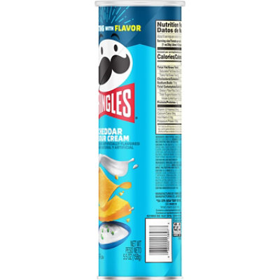 Pringles Potato Crisps Chips Lunch Snacks Cheddar and Sour Cream - 5.5 Oz - Image 8