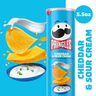 Pringles Potato Crisps Chips Cheddar and Sour Cream Lunch Snacks - 5.5 Oz - Image 3