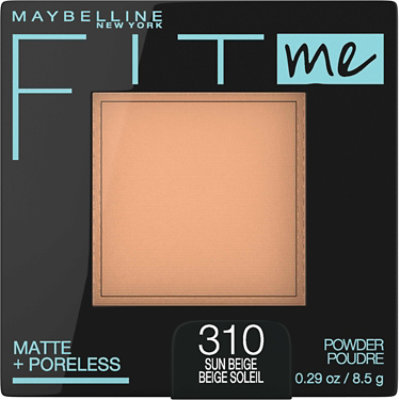 Maybelline Fit Me Matte Plus Poreless Sun Beige Pressed Face Powder Makeup - 0.29 Oz - Image 1