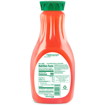 Tropicana Paradise Strawberry Peach Drink Bottle - 52 Fl. Oz. - Image 6