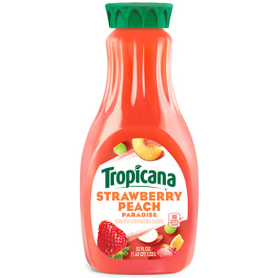 Tropicana Premium Juice Drink Strawberry Peach Chilled - 52 Fl. Oz.