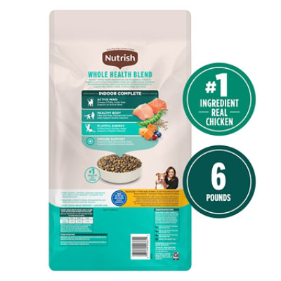 Rachael Ray Nutrish Dry Cat Food Super Premium Chicken with Lentils & Salmon Recipe Bag - 6 Lb - Image 2