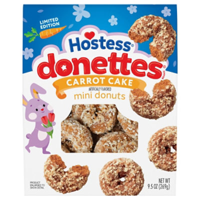 HOSTESS DONETTES Carrot Cake Flavored Mini Donuts Bag - 9.5 Oz - Image 2