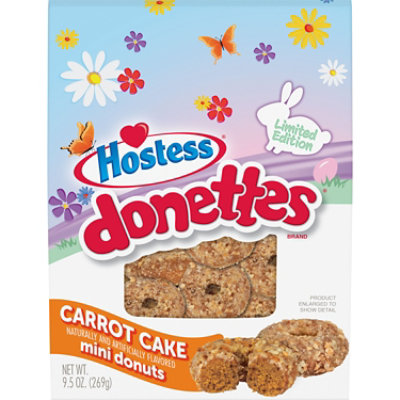 HOSTESS DONETTES Carrot Cake Flavored Mini Donuts Bag - 9.5 Oz - Image 1