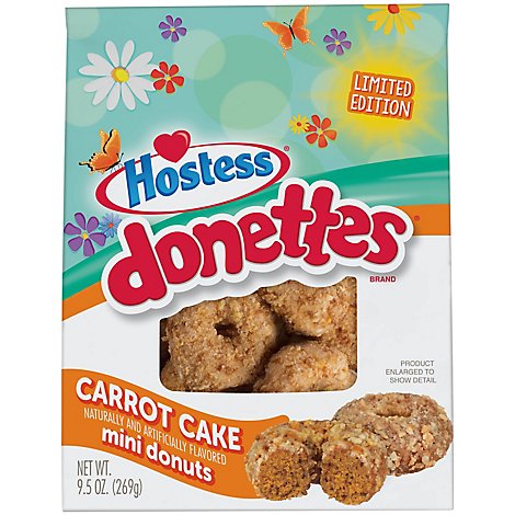 Hostess Donettes Carrot Cake Flavored Mini Donuts - 9.5 Oz