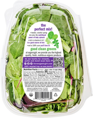 organicgirl 50/50 Spring Mix & Baby Spinach - 5 Oz. - Image 5