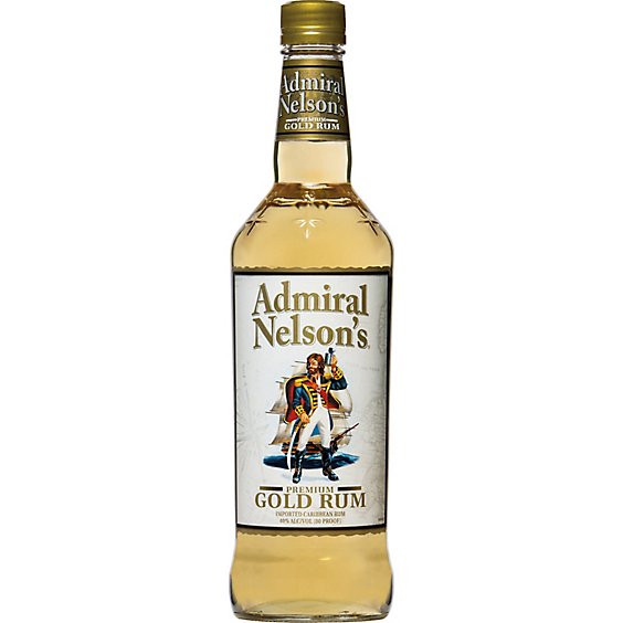 Admiral Nelsons Rum Gold 80 Proof - 750 Ml