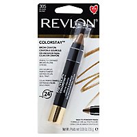Revlon ColorStay Brow Crayon Blonde Blond 305 - 0.09 Oz - Image 1