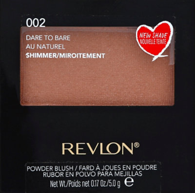 Revlon Powder Blush Shimmer Dare To Bare 002 - 0.17 Oz - Image 2