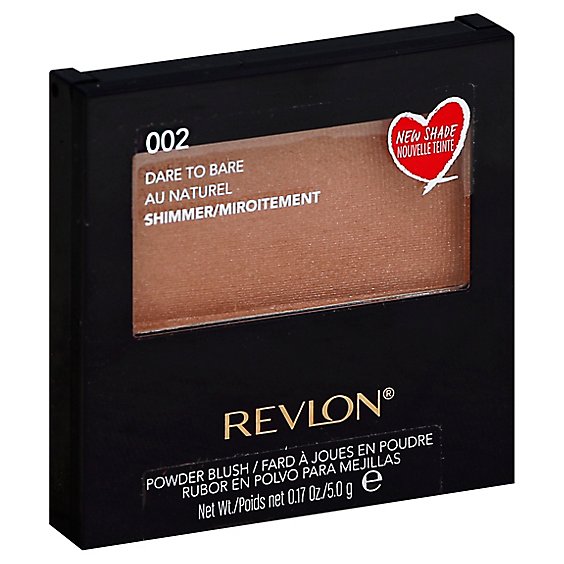 Revlon Powder Blush Shimmer Dare To Bare 002 - 0.17 Oz