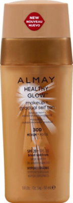 Almay Healthy Glow Makeup + Gradual Self Tan SPF 20 Medium 300 - 1 Fl. Oz. - Image 2
