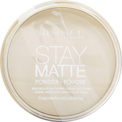 Rimmel Stay Matte Pressed Powder Transparent 001 - 0.49 Oz - Image 2