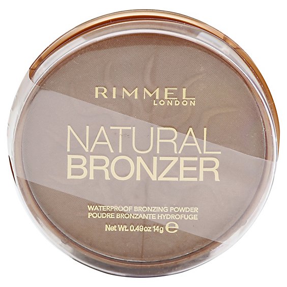 Rimmel Natural Bronzer Bronzing Powder Waterproof Sun Bronze 022 - 0.49 Oz