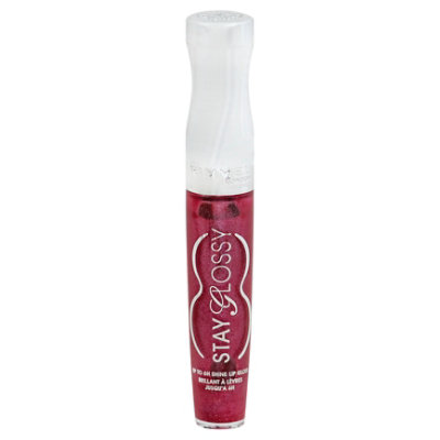 Rimmel Stay Glossy Lip Gloss Savoy Plum - 0.18 Fl. Oz.