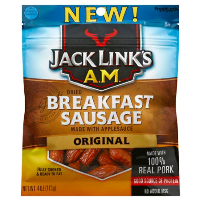 Jack Links Sausage Jerky Am Breakfast Original 4 Oz Safeway