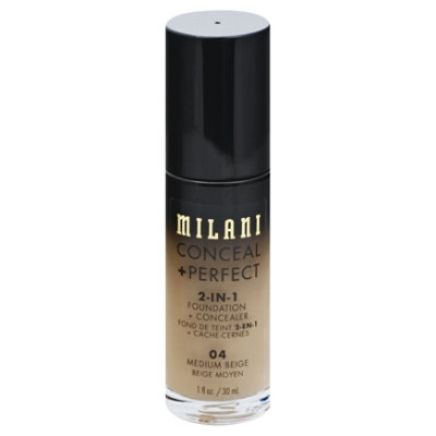 Milani 2in1 Fndt/Cnclr Medium Beige - 1 Fl. Oz. - Image 3