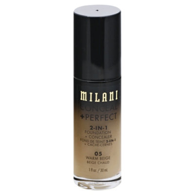 Milani 2in1 Fndt/Cnclr Warm Beige - 1 Fl. Oz. - Image 3