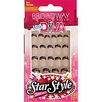 Broadway Nails Little Diva Nails Sticker Star Style - 24 Count - Image 2