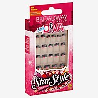Broadway Nails Little Diva Nails Sticker Star Style - 24 Count - Image 1