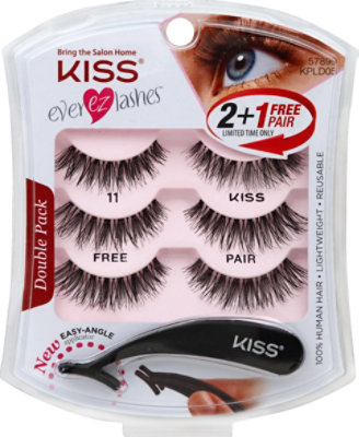 Kiss Ever Ez Lashes Double Pack 11 - 1 Each - Image 2