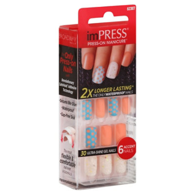 Kiss Impress Gel Accents Swept Away - 1 Each