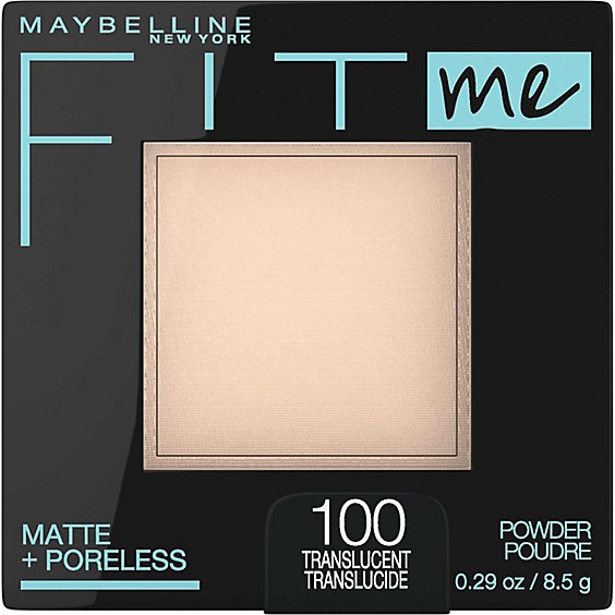 Maybelline Fit Me Matte Plus Poreless Translucent Pressed Face Powder Makeup - 0.29 Oz