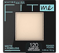 Maybelline Fit Me Matte Plus Poreless Classic Ivory Pressed Face Powder Makeup - 0.29 Oz