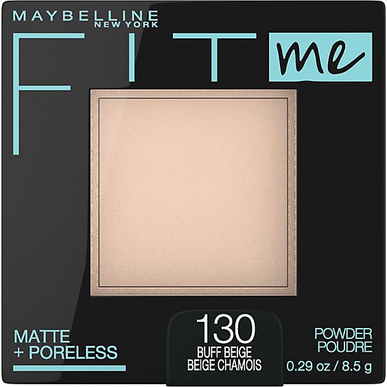 Maybelline Fit Me Matte Plus Poreless Buff Beige Pressed Face Powder Makeup - 0.29 Oz