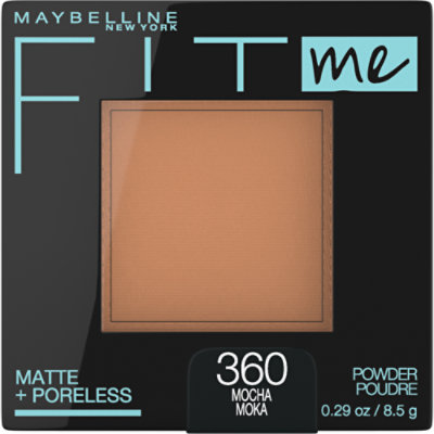 Maybelline Fit Me Matte Plus Poreless Mocha Pressed Face Powder Makeup - 0.29 Oz