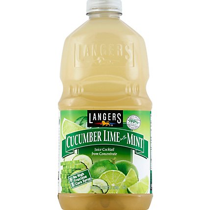 Langers Cucumber Lime with Mint - 64 Oz - Image 2